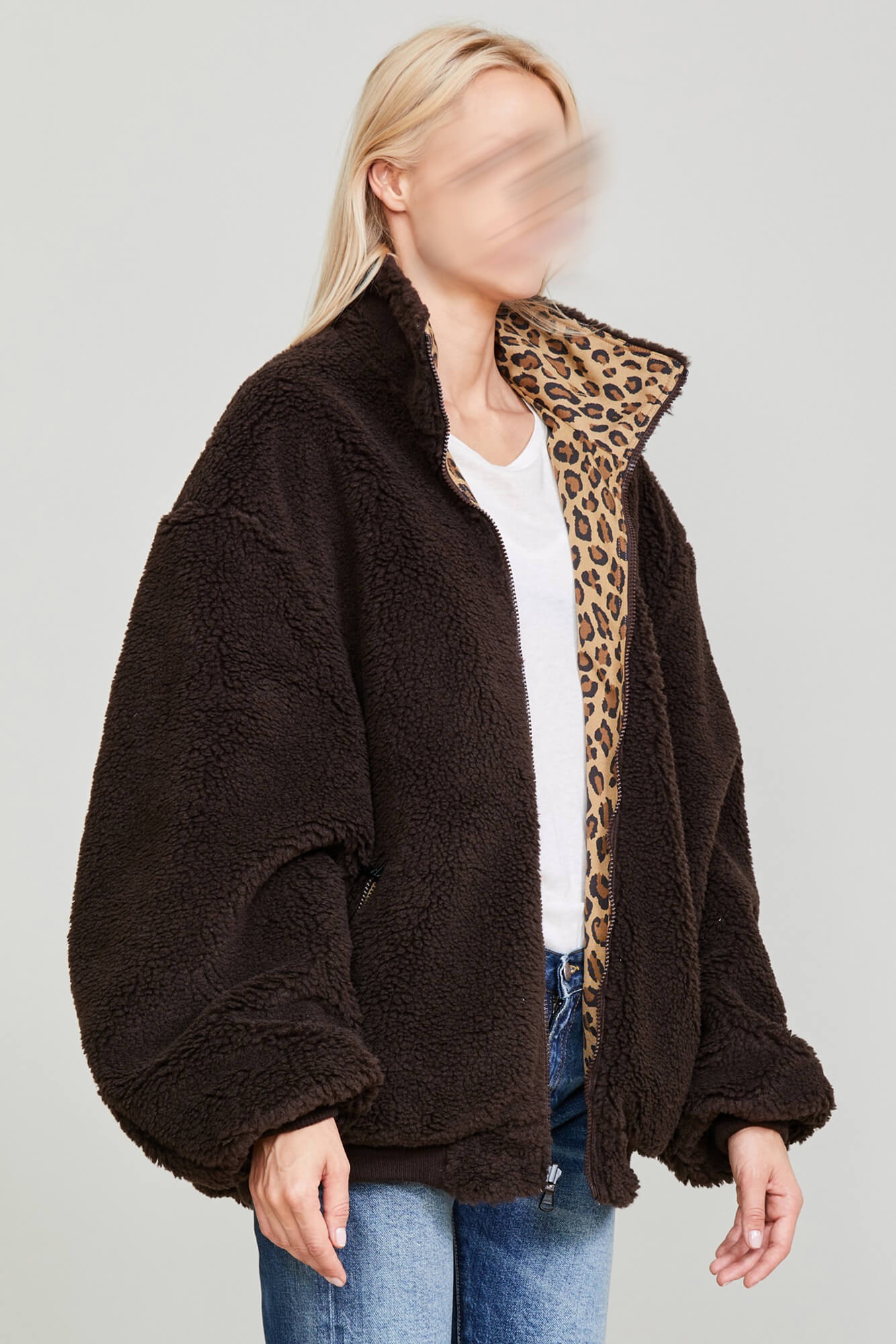BACKZIP WINDBREAKER - PRINTED LEOPARD - 7