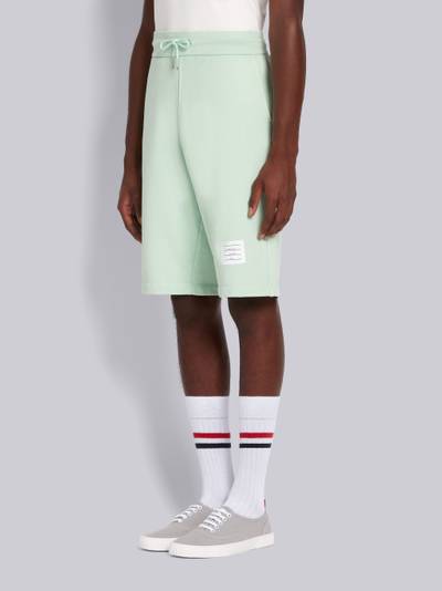 Thom Browne Light Green Classic Loopback Garment Dyed Sweat Shorts outlook