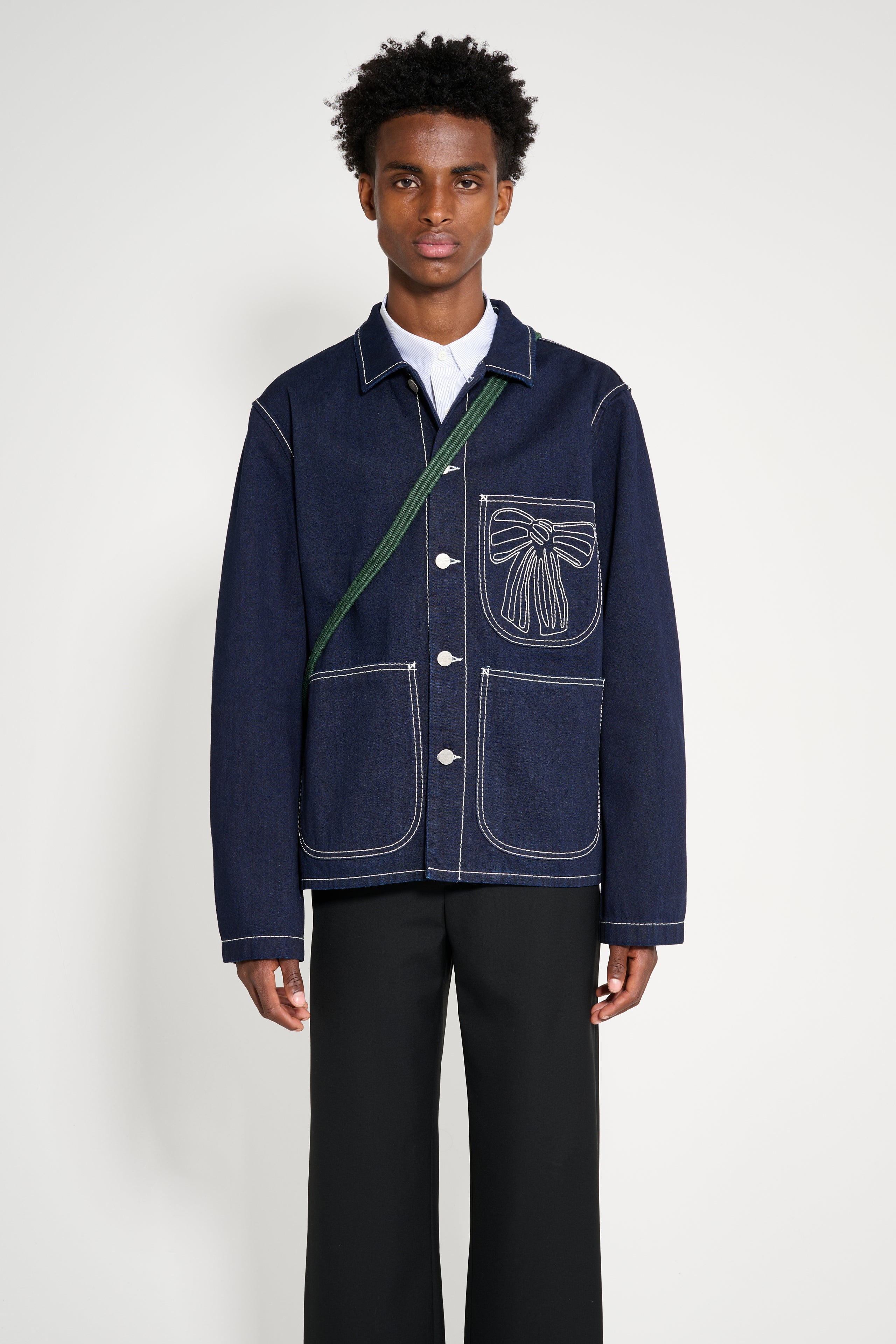 ACNE STUDIOS DENIM JACKET INDIGO BLUE - 1