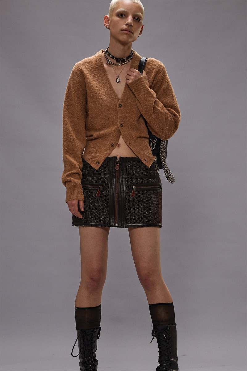 MINI SKIRT WITH STITCHED DETAILS 1