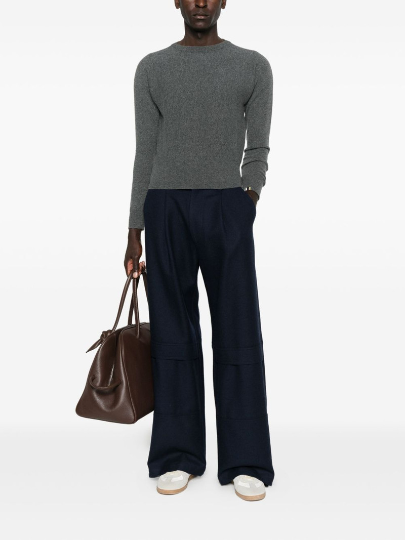 extreme cashmere belle felt long-sleeve sweater outlook