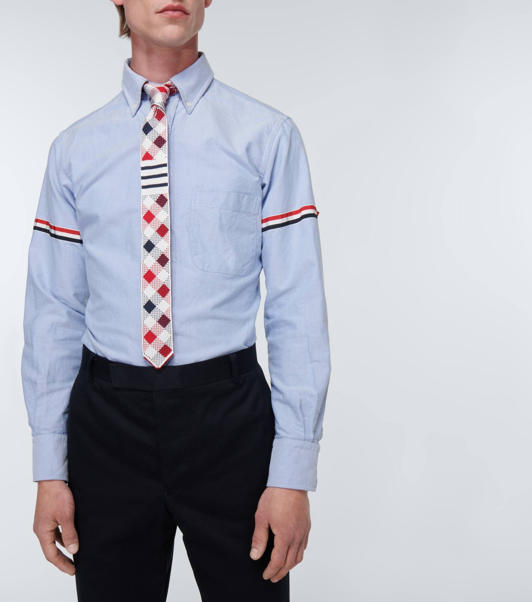 Grosgrain armband shirt - 5