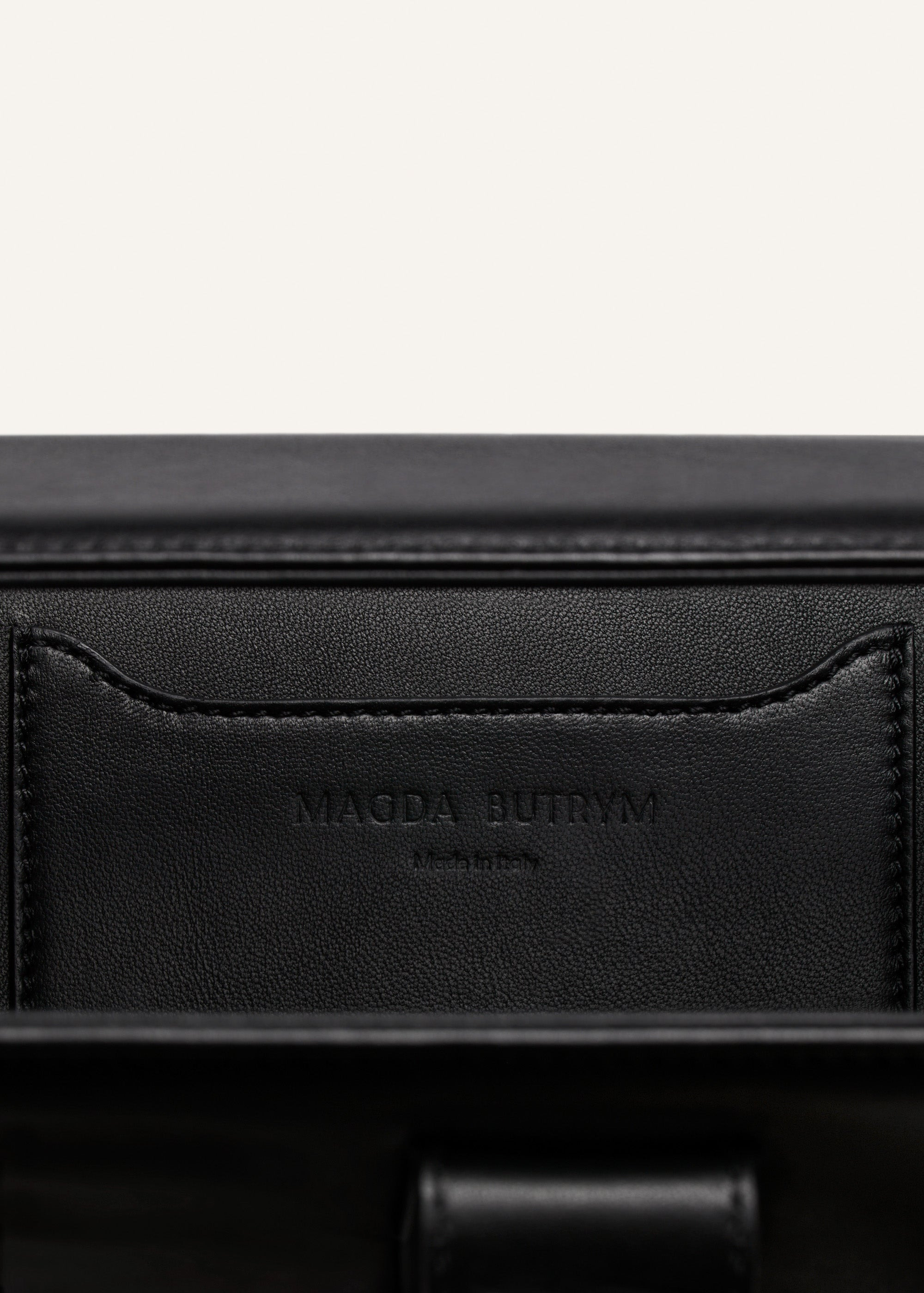 Apolonia bag in black leather with flower charm - 5