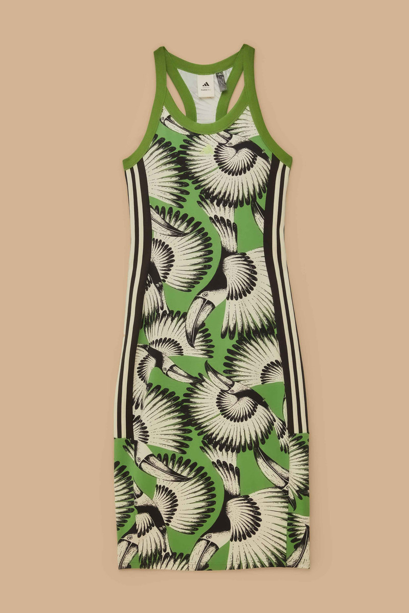 Adidas Toucan Wings Midi Dress Crew Green 5