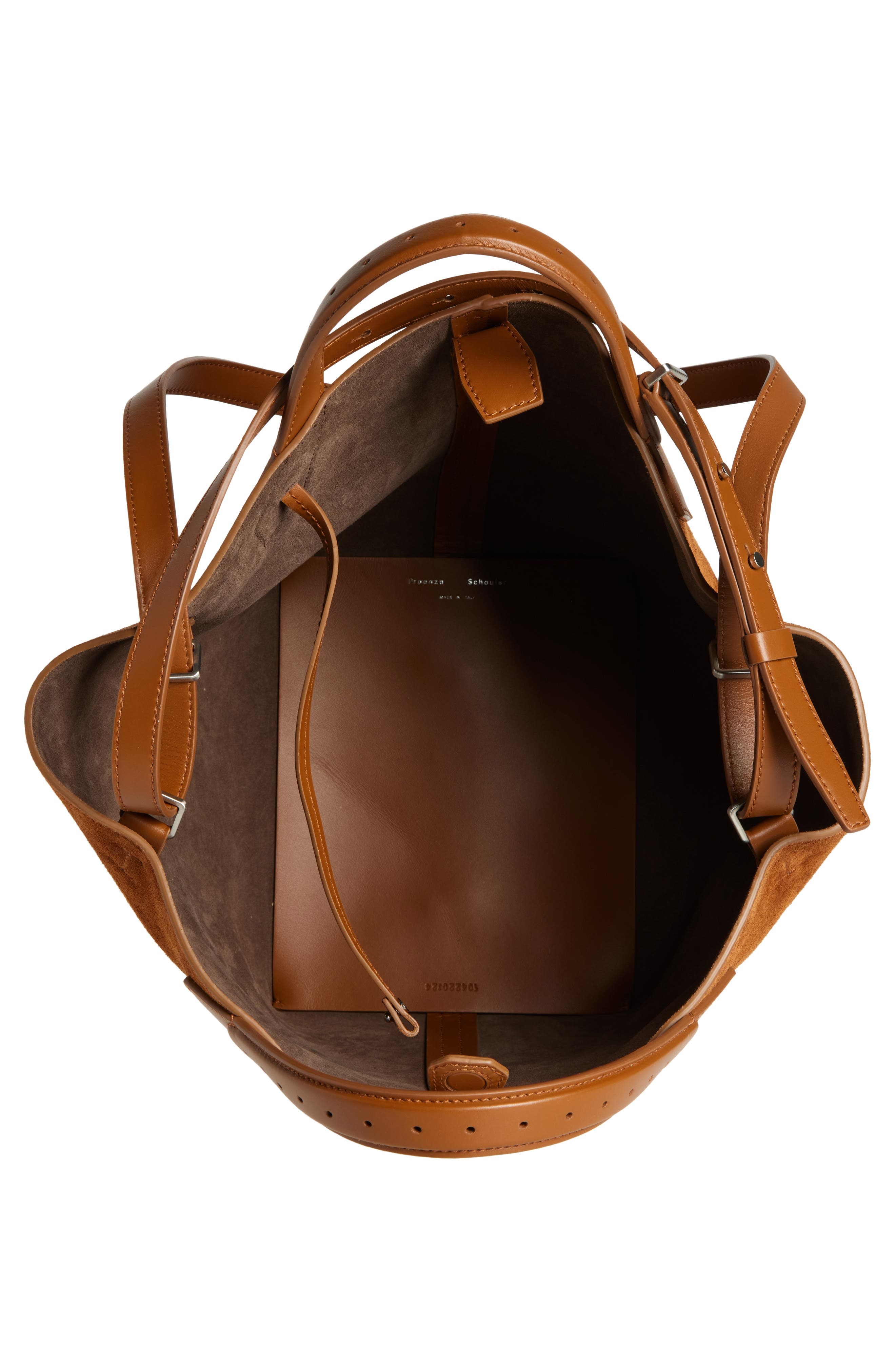 Proenza Schouler Large Chelsea Suede Tote in Saddle at Nordstrom - 4