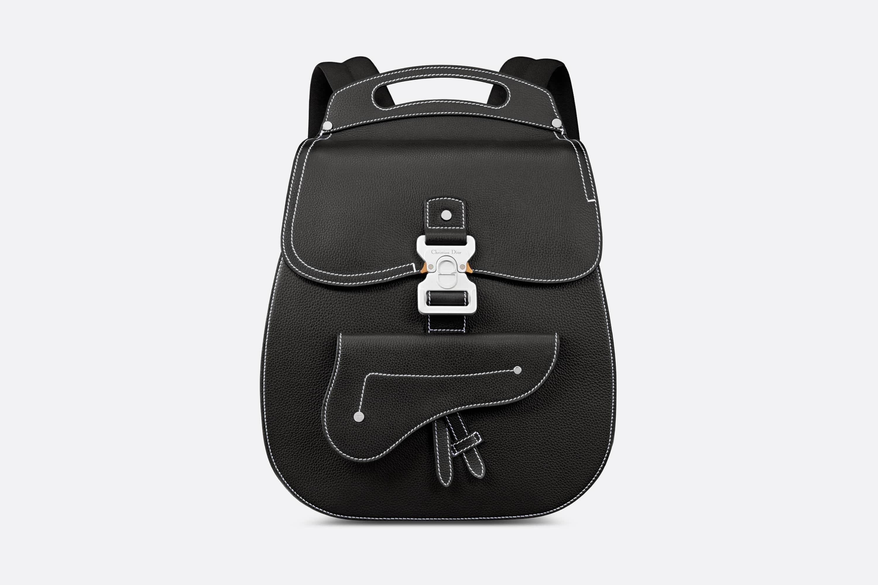 【無料郵送/関税込/正規品】 Dior Gallop Backpack Black Graine DIOR GALLOP SLING OBLIQUE GRAINED CALFSKIN BACKPACK