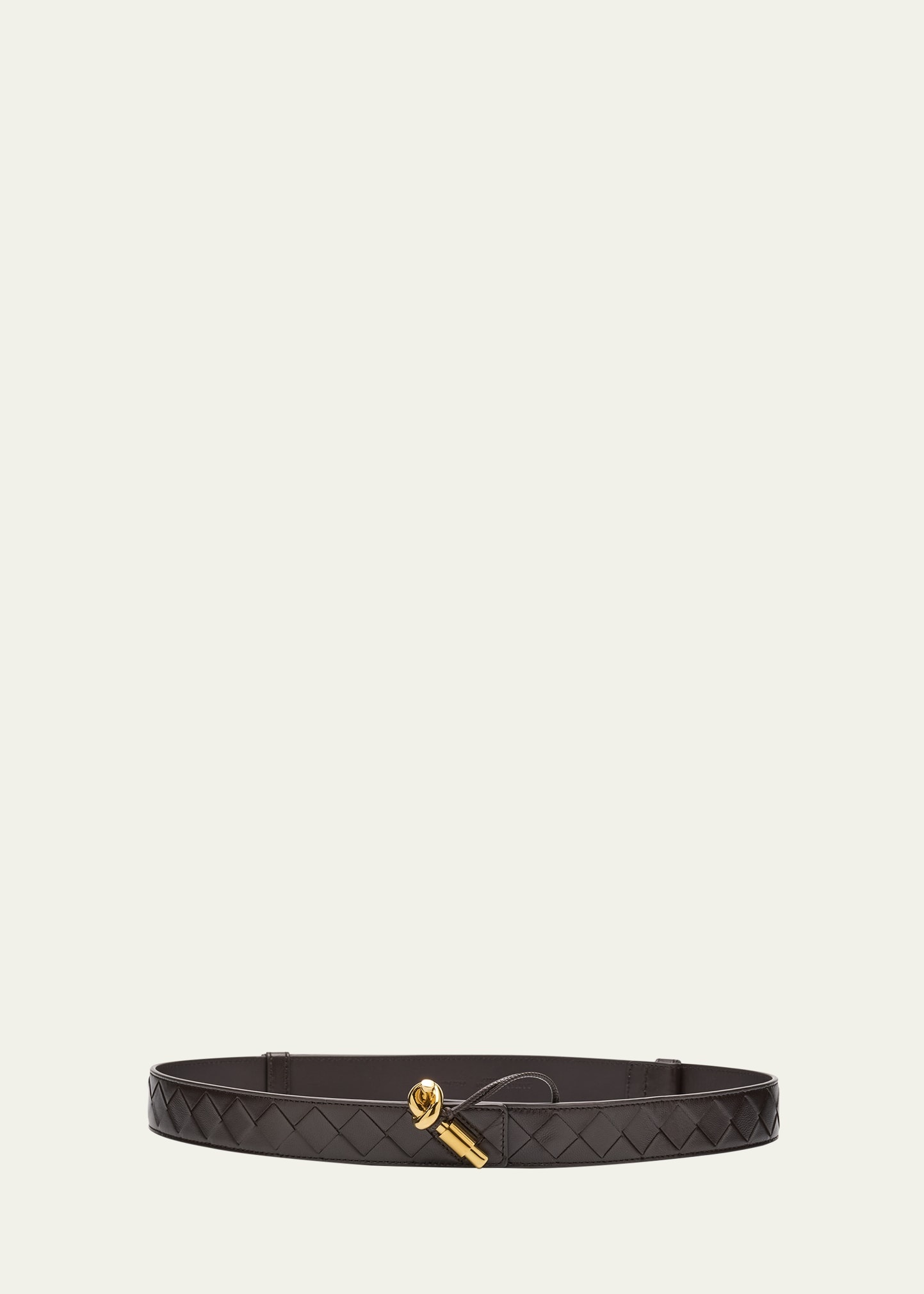 Bottega Veneta Knot Buckle Medium Calf Leather Belt