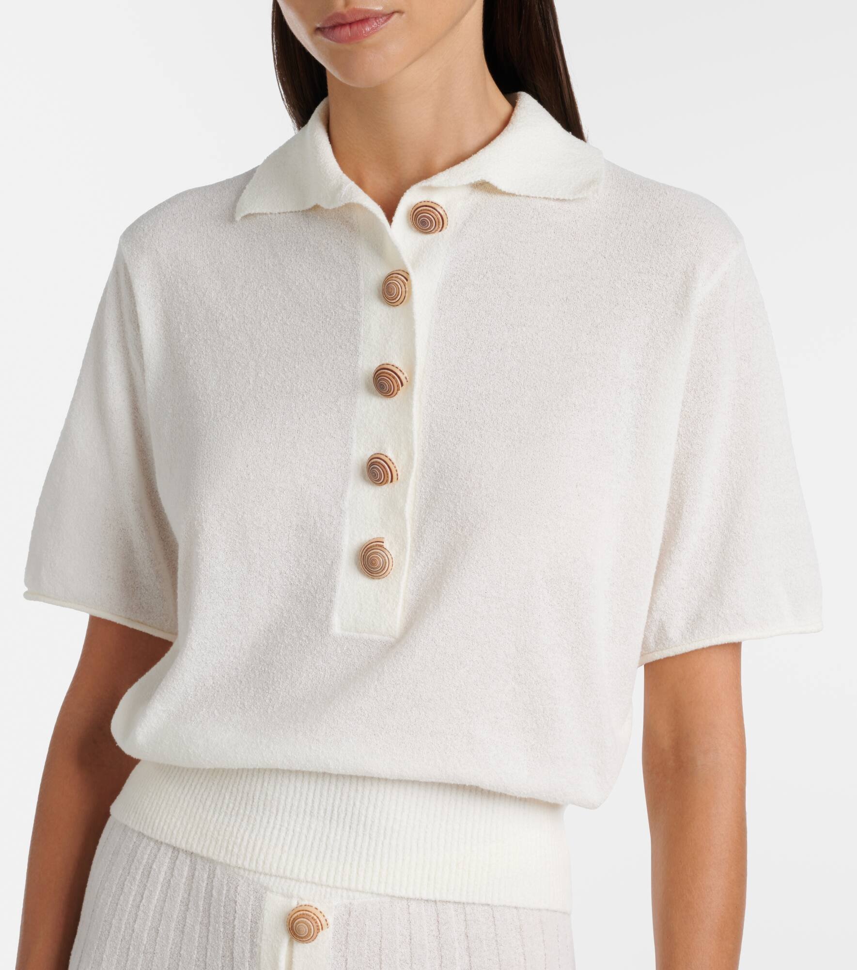 Sundial Shell cotton-blend top - 5