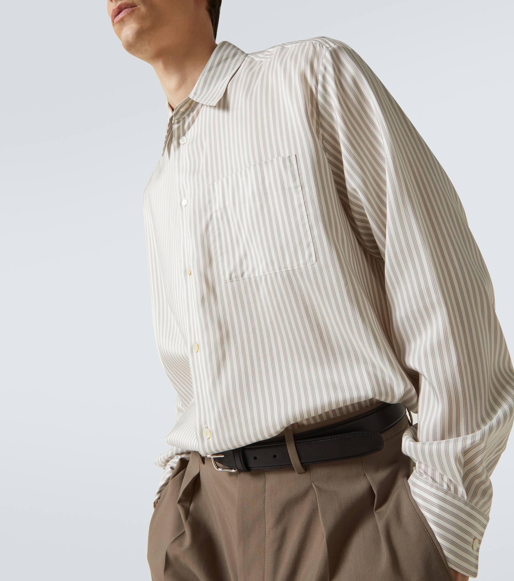 Feme striped silk shirt - 5