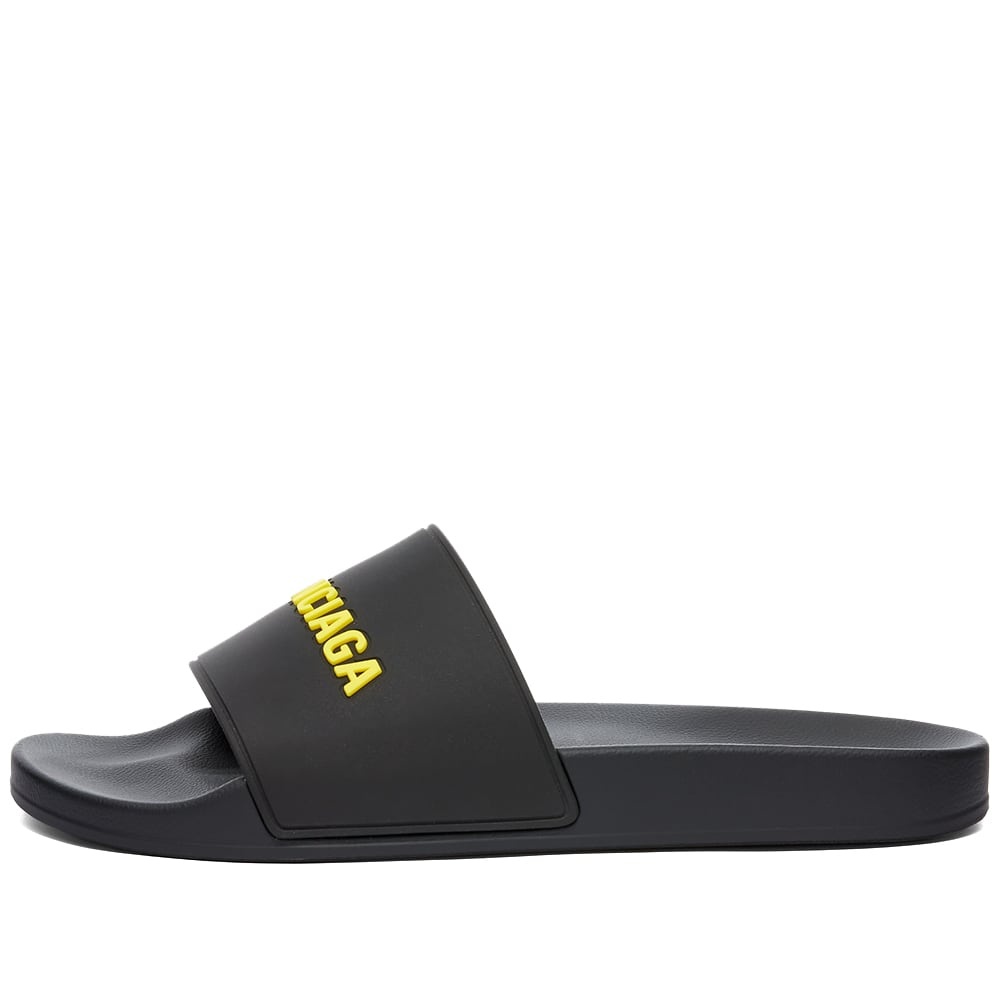 Balenciaga Rubber Logo Pool Slide - 2