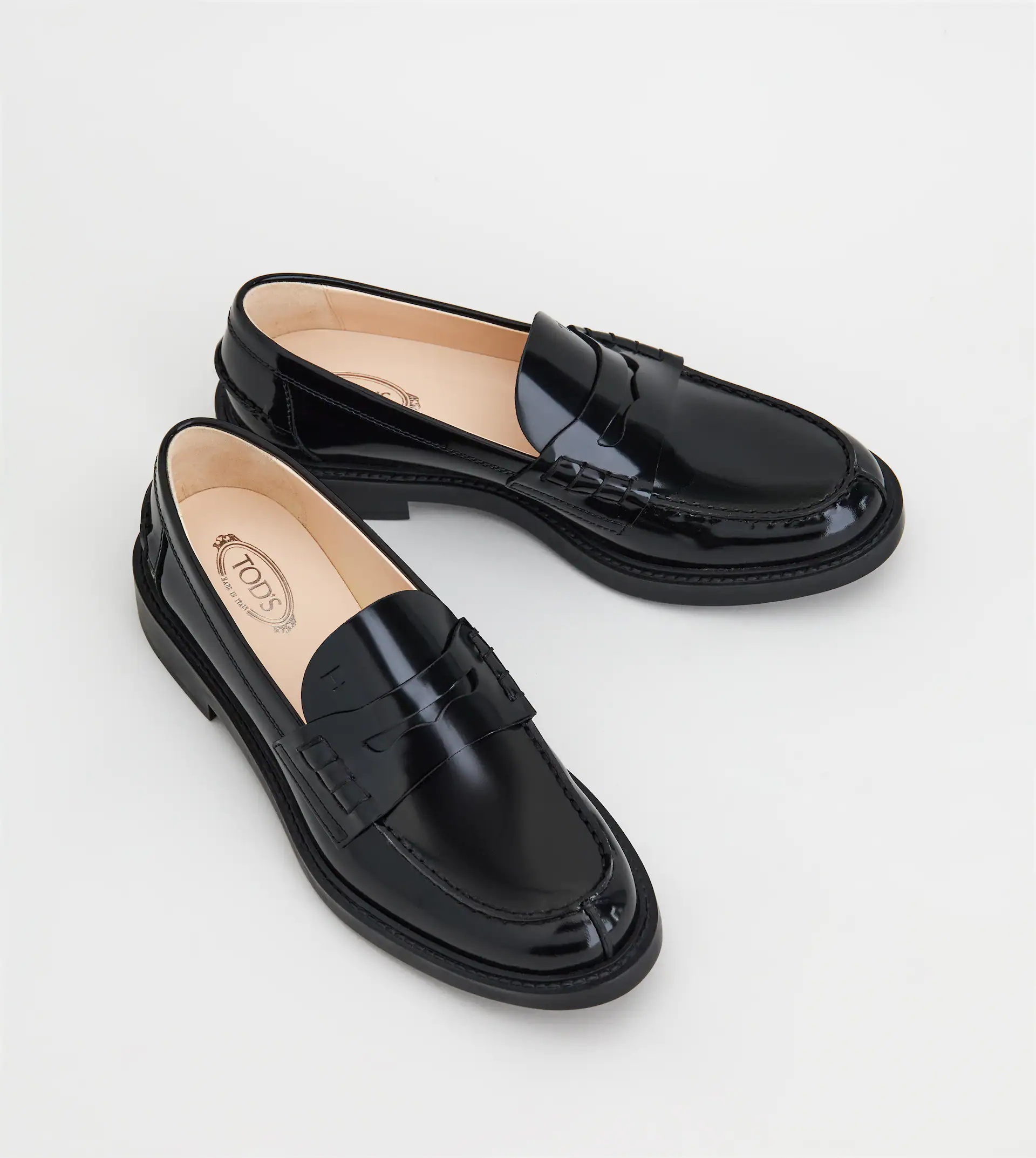 LOAFERS IN LEATHER - BLACK - 3