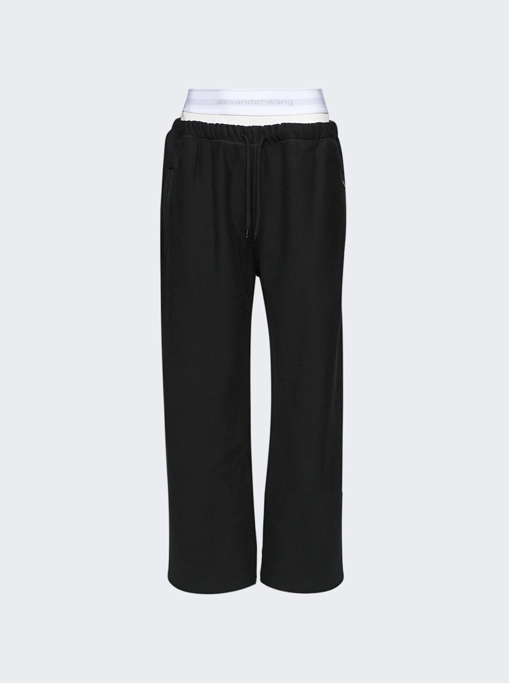 Wide Leg Sweatpants With Boxer Black - 1