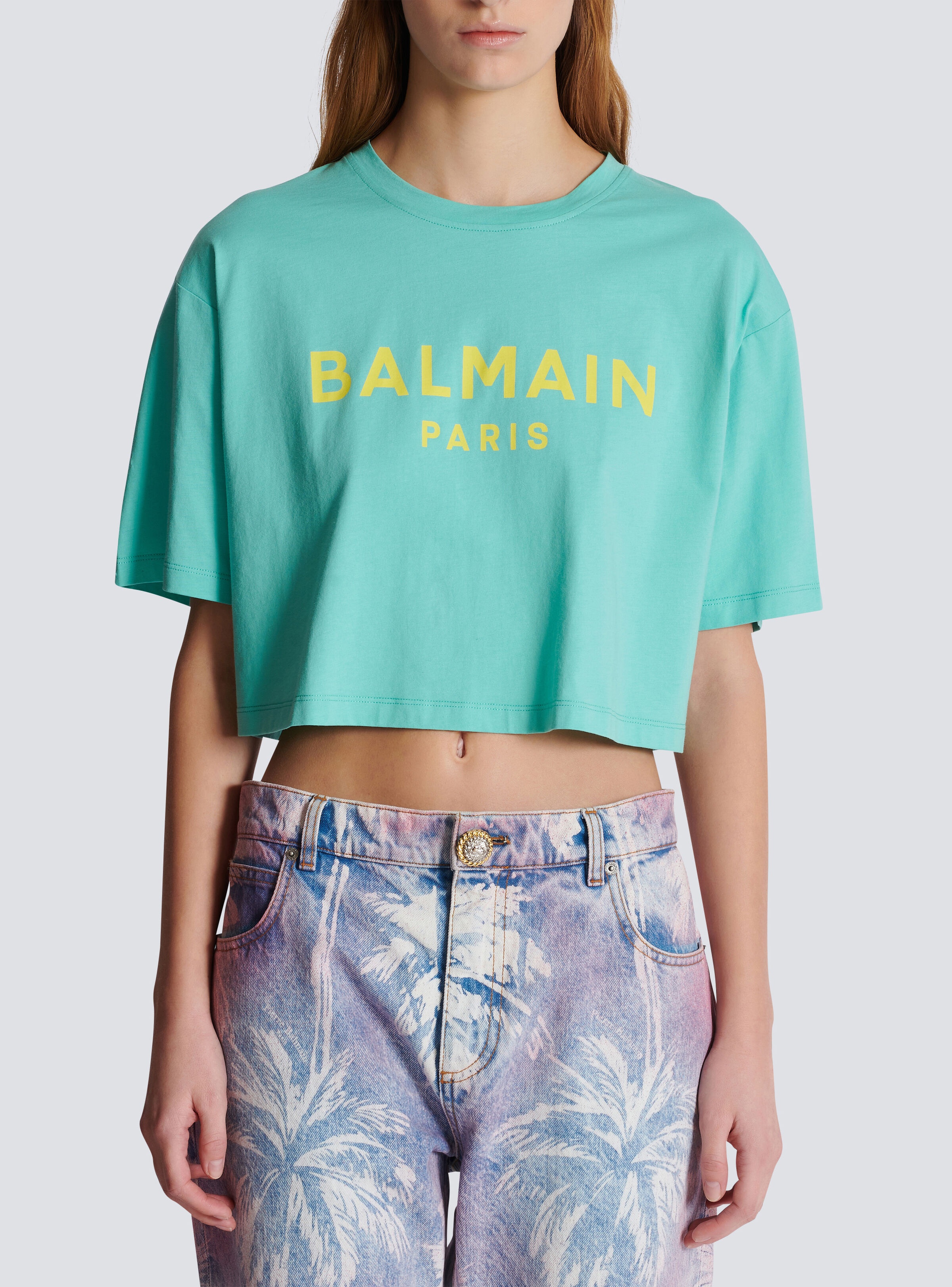 T-shirt with Balmain Paris print - 5