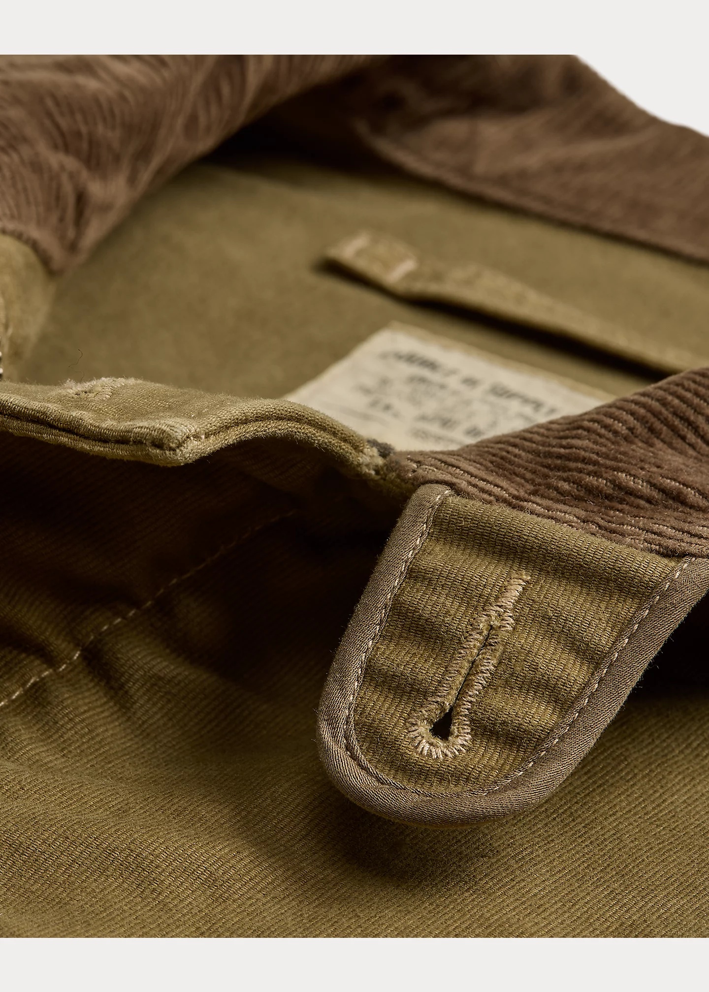 Corduroy-Collar Cotton Deck Jacket - 3