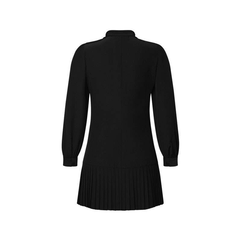 Pleat Hem Lavalière Dress 3