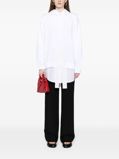 PATOU logo-embroidered oversized hoodie outlook