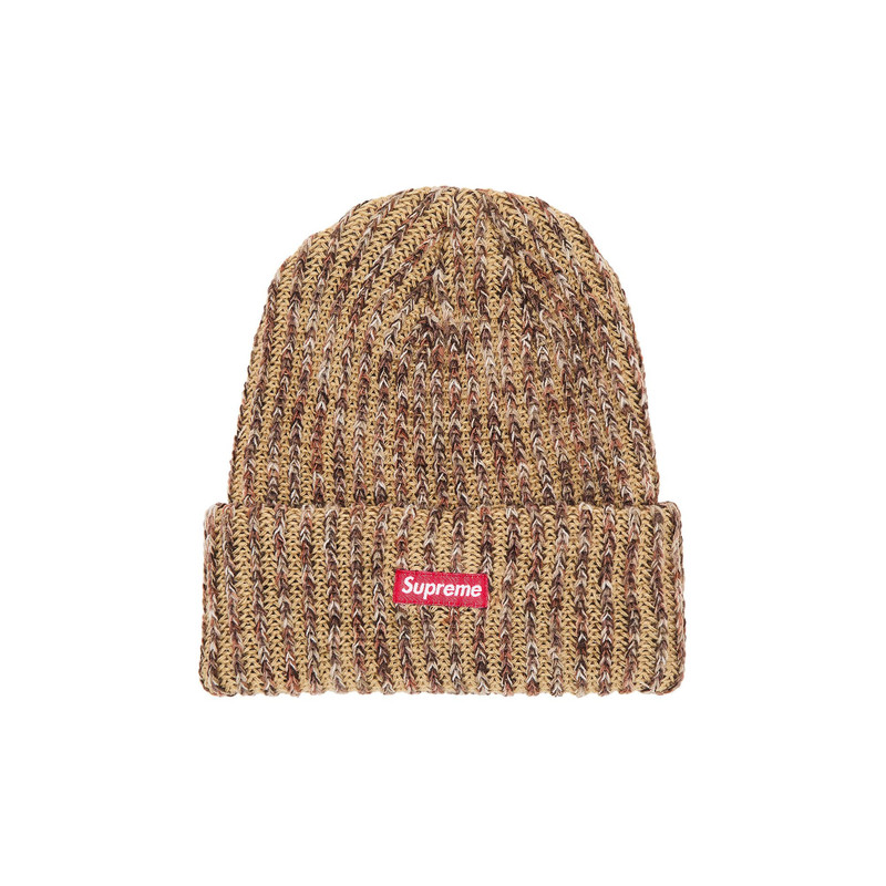 Supreme Rainbow Loose Guage Beanie 'Tan' - 1