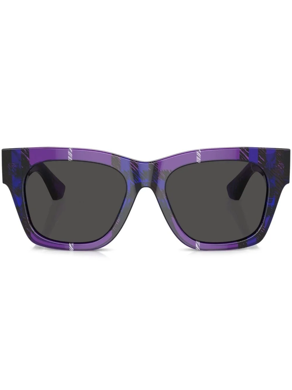 checkered wayfarer-frame sunglasses - 1