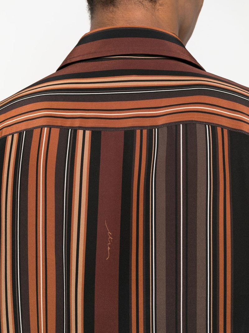 striped long-sleeve silk shirt 5