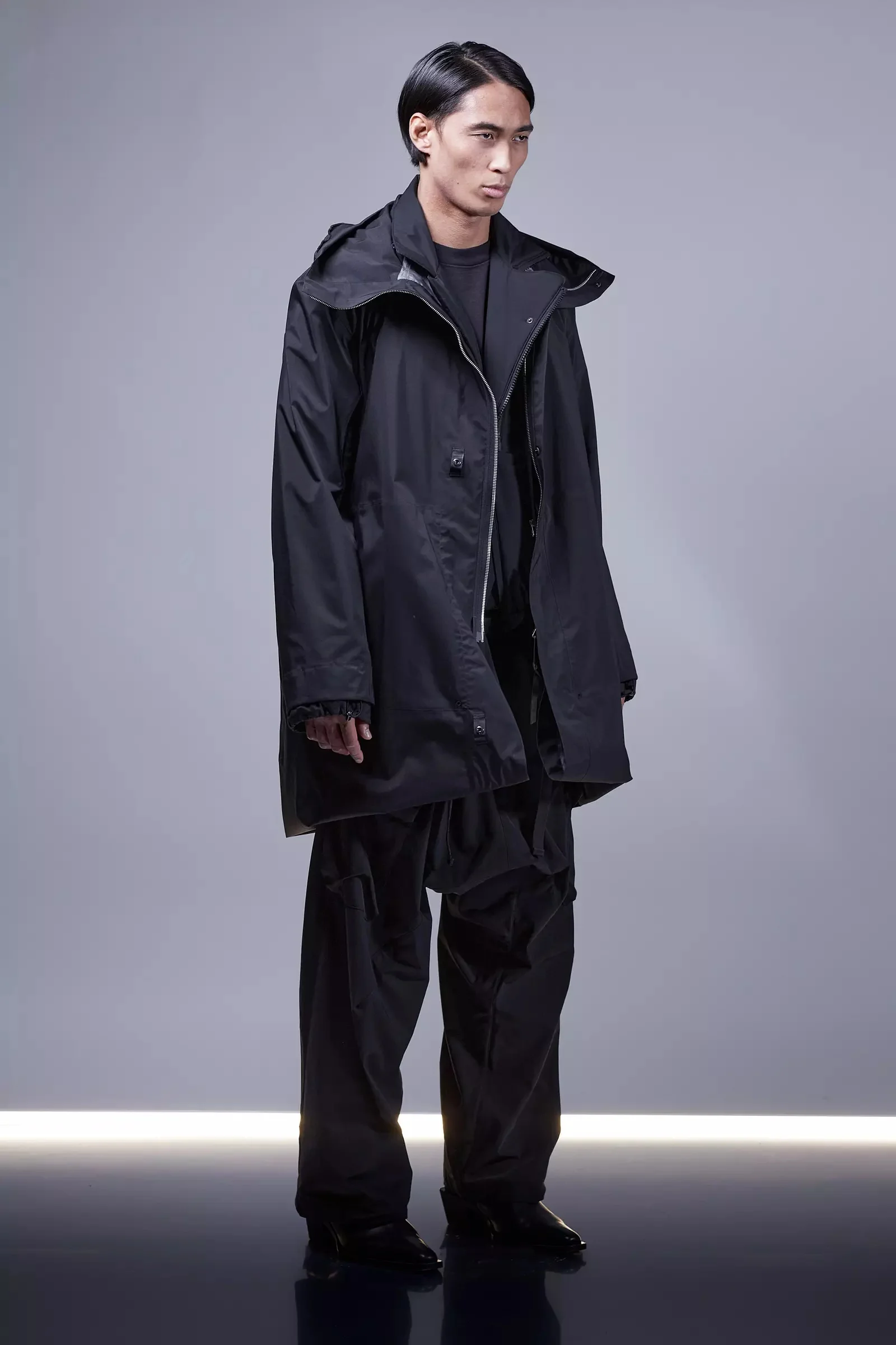 ACRONYM J122-GT 3L Gore-Tex Pro Coat Black | REVERSIBLE