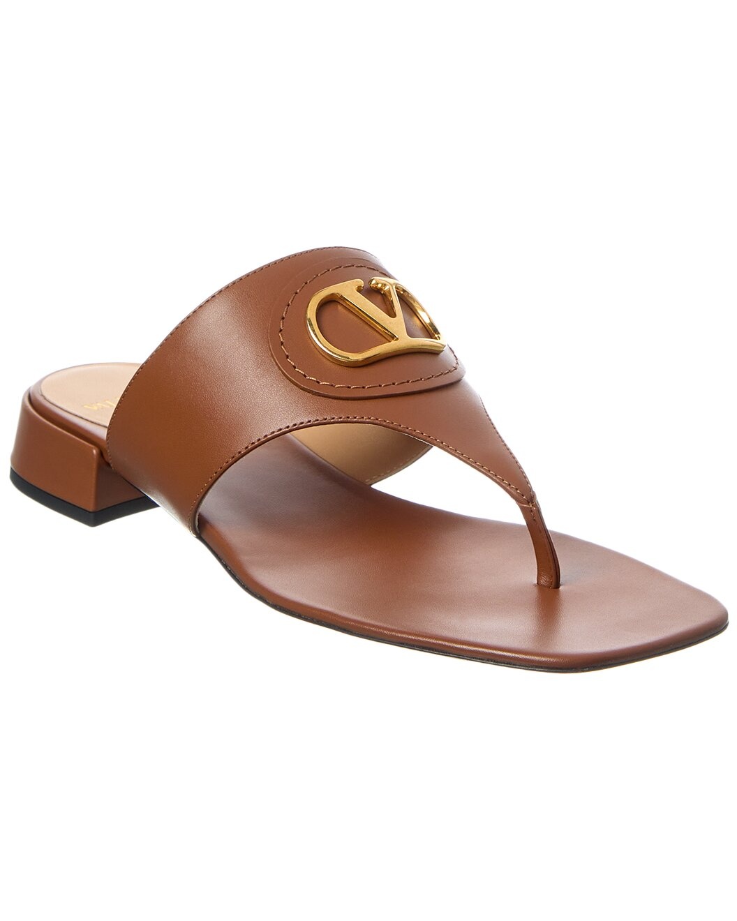 Valentino VLogo Signature Leather Sandal - 1
