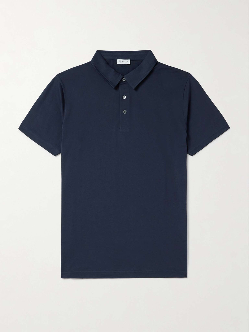 Cotton-Piqué 폴로 셔츠 - 1