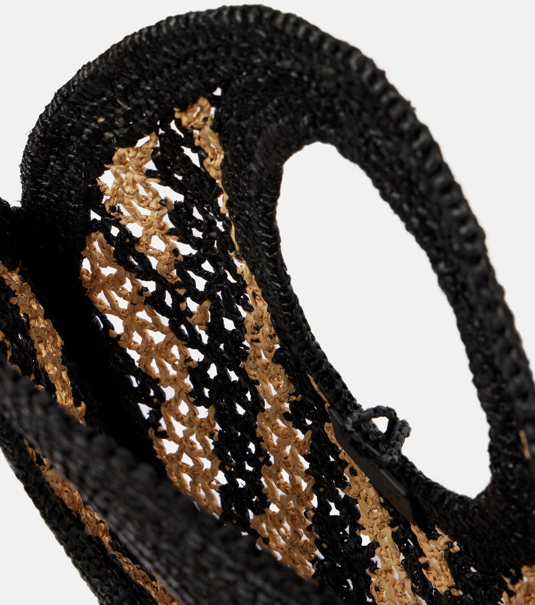 Spiaggia Small raffia shoulder bag - 3