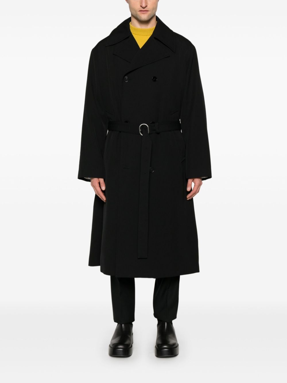 belted coat - 2