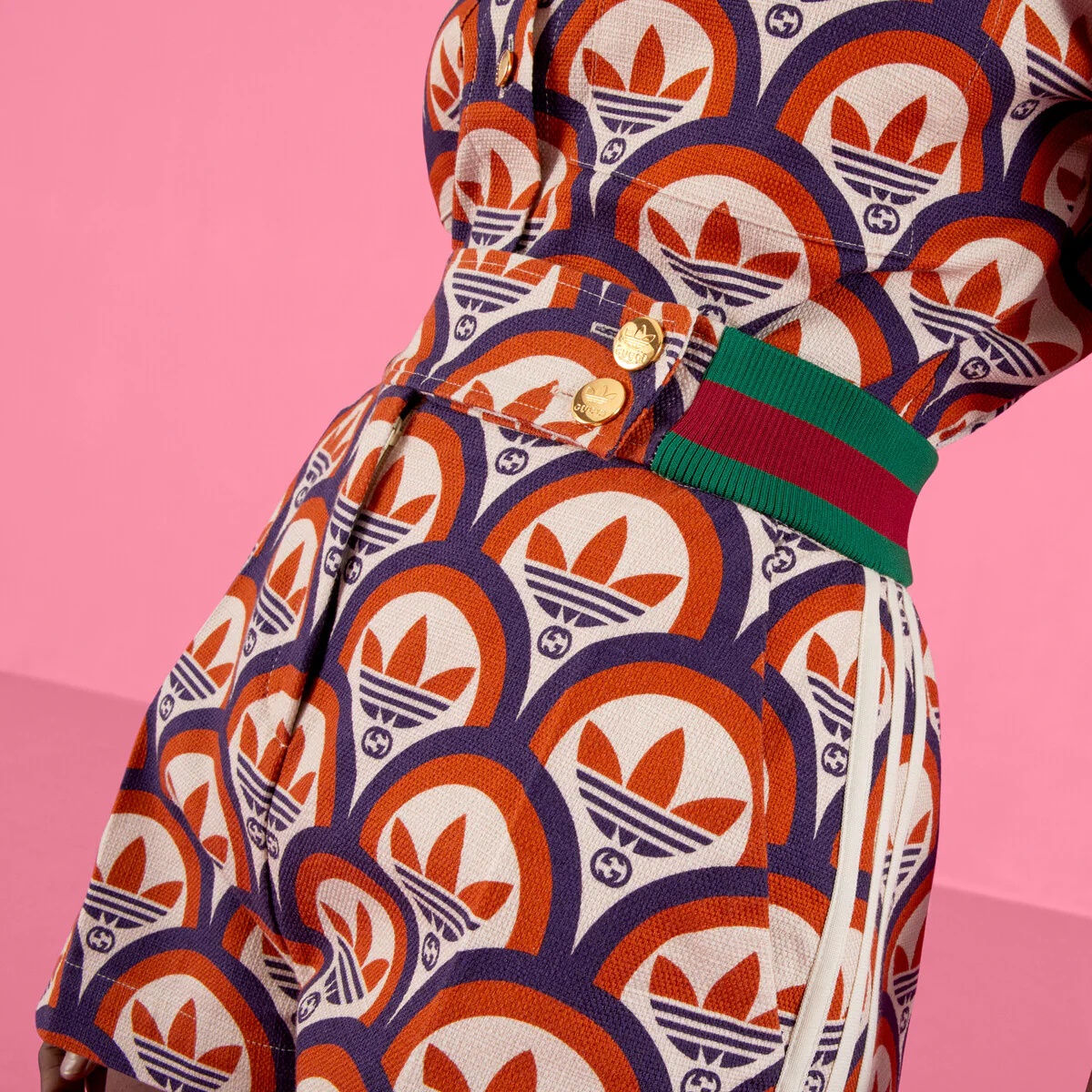 adidas x Gucci cotton shorts - 4