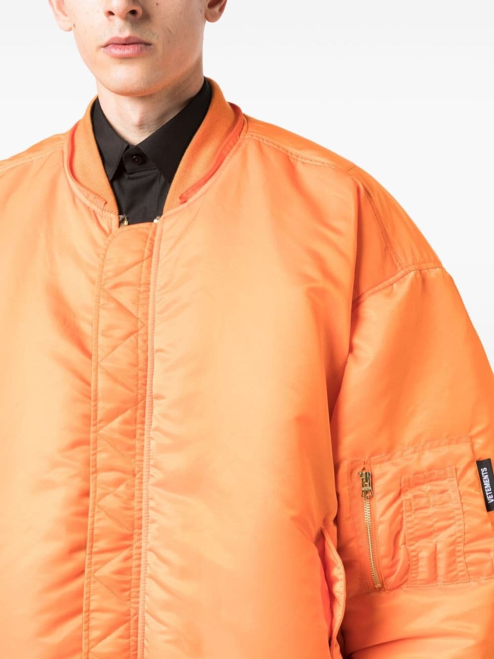 doodle-print bomber jacket - 7