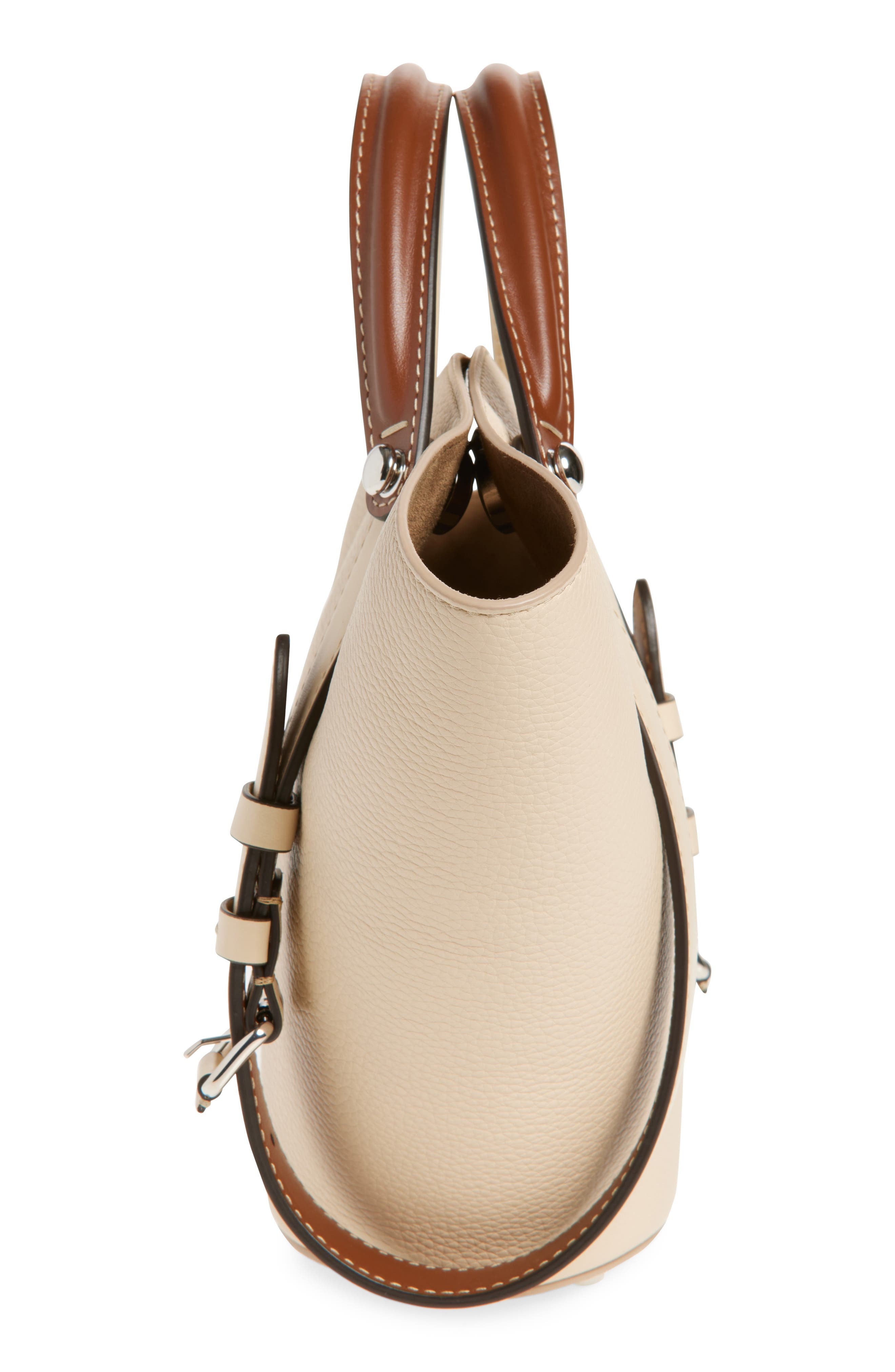 Maison Margiela Small Dress-age Leather Tote in Amande/Cehestnut/Amande at Nordstrom - 6