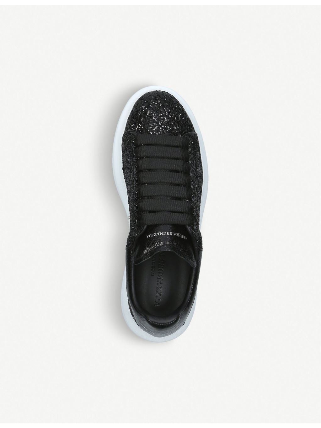 Women's Runway glitter-leather platform trainers - 2