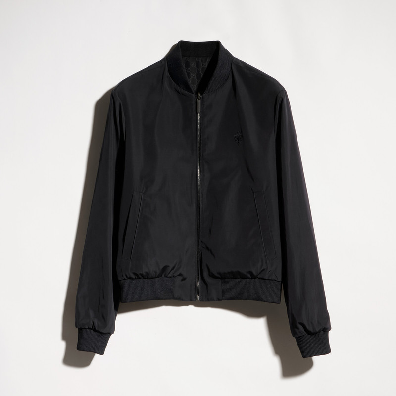 Reversible light silk faille zip jacket - 1