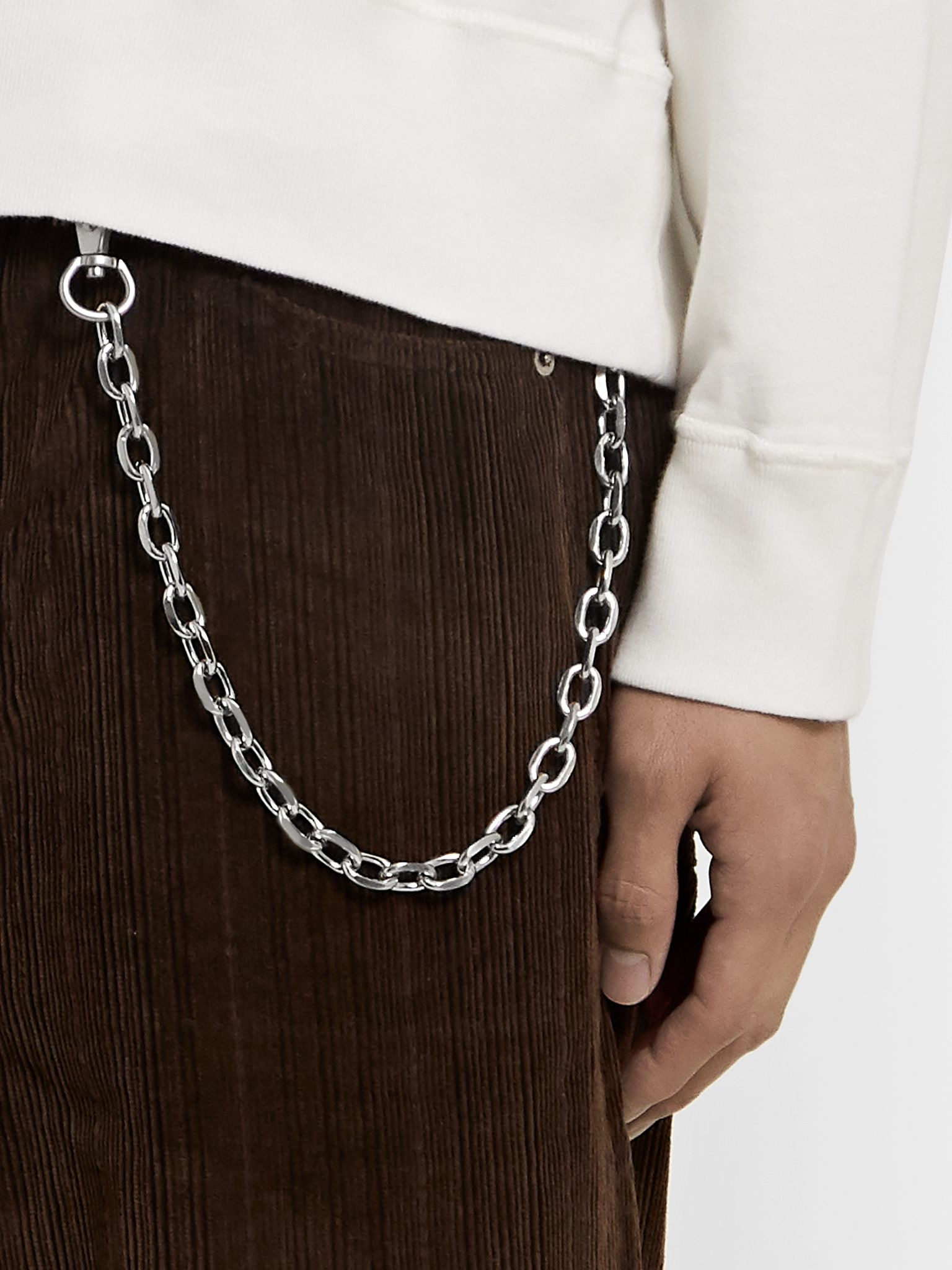 Ladon Metal Wallet Chain Silver - 5