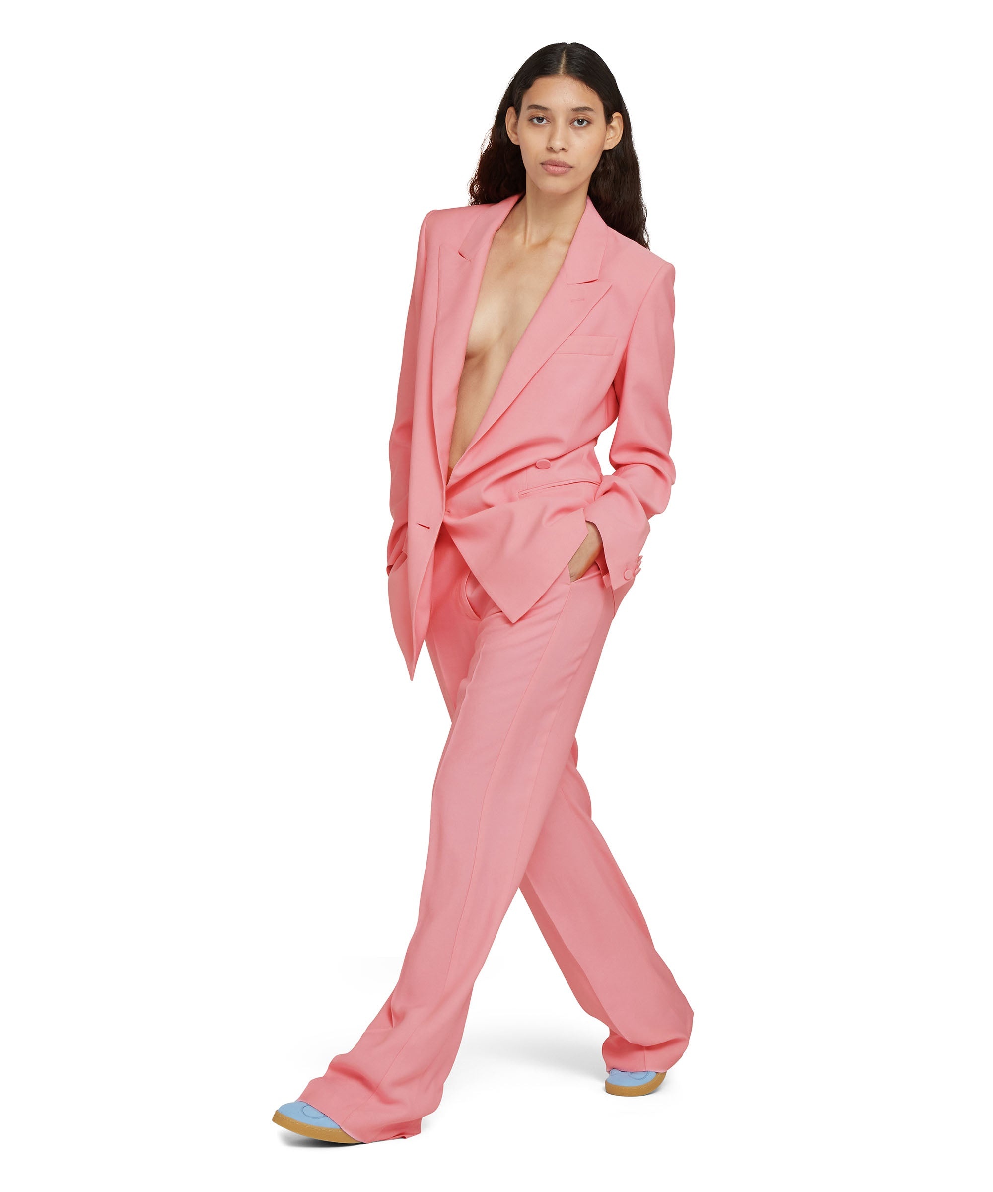 Tailored viscose full-length pleated pants - 4