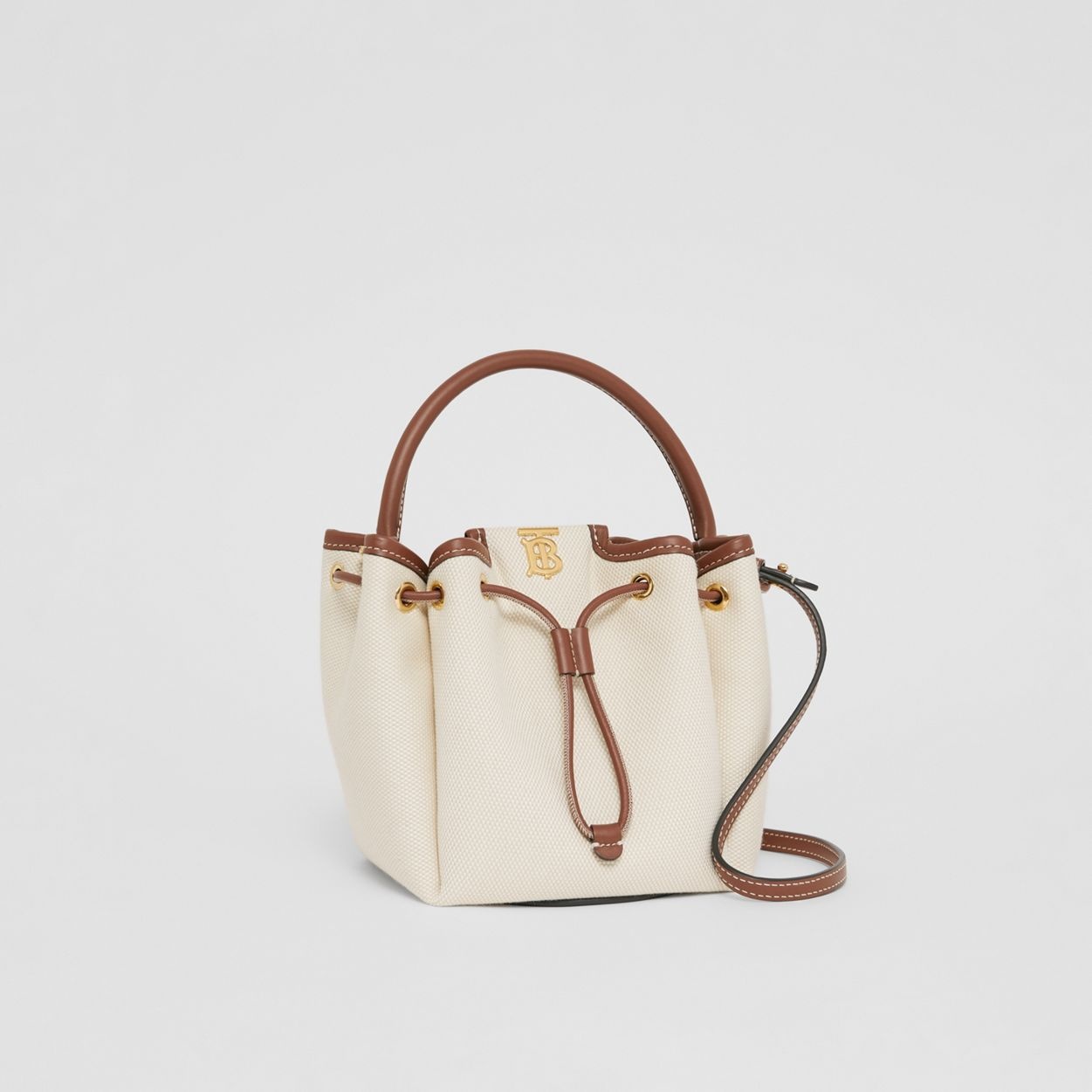 Monogram Motif Canvas and Leather Bucket Bag - 7