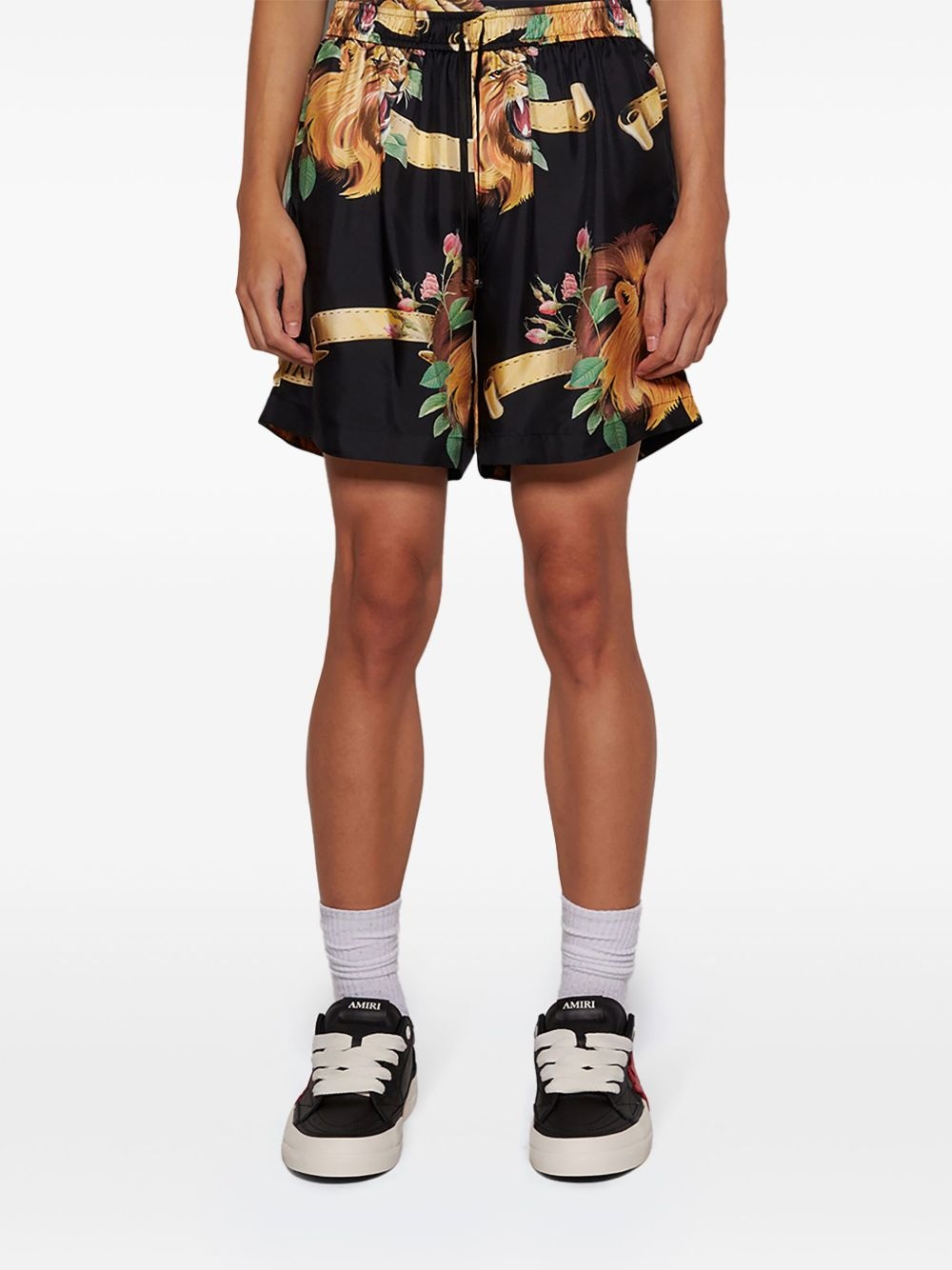 graphic-print shorts - 3