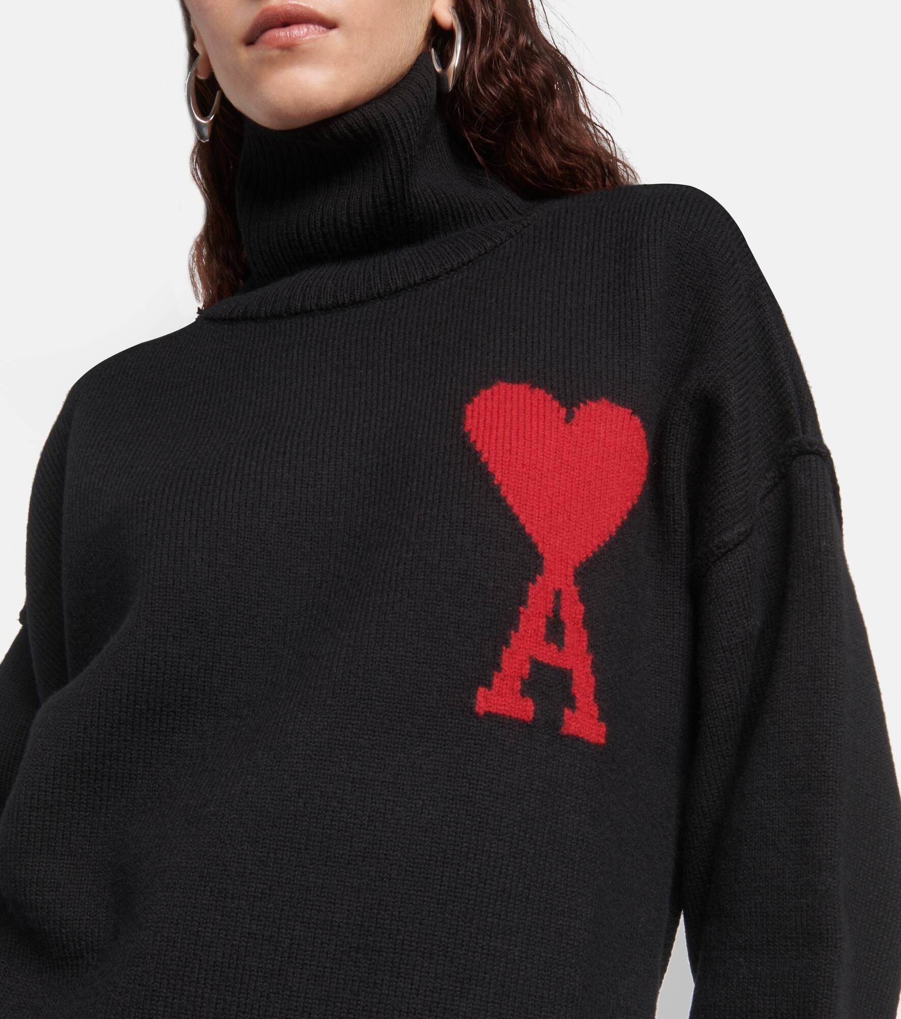 Ami de Cœur wool turtleneck sweater - 4