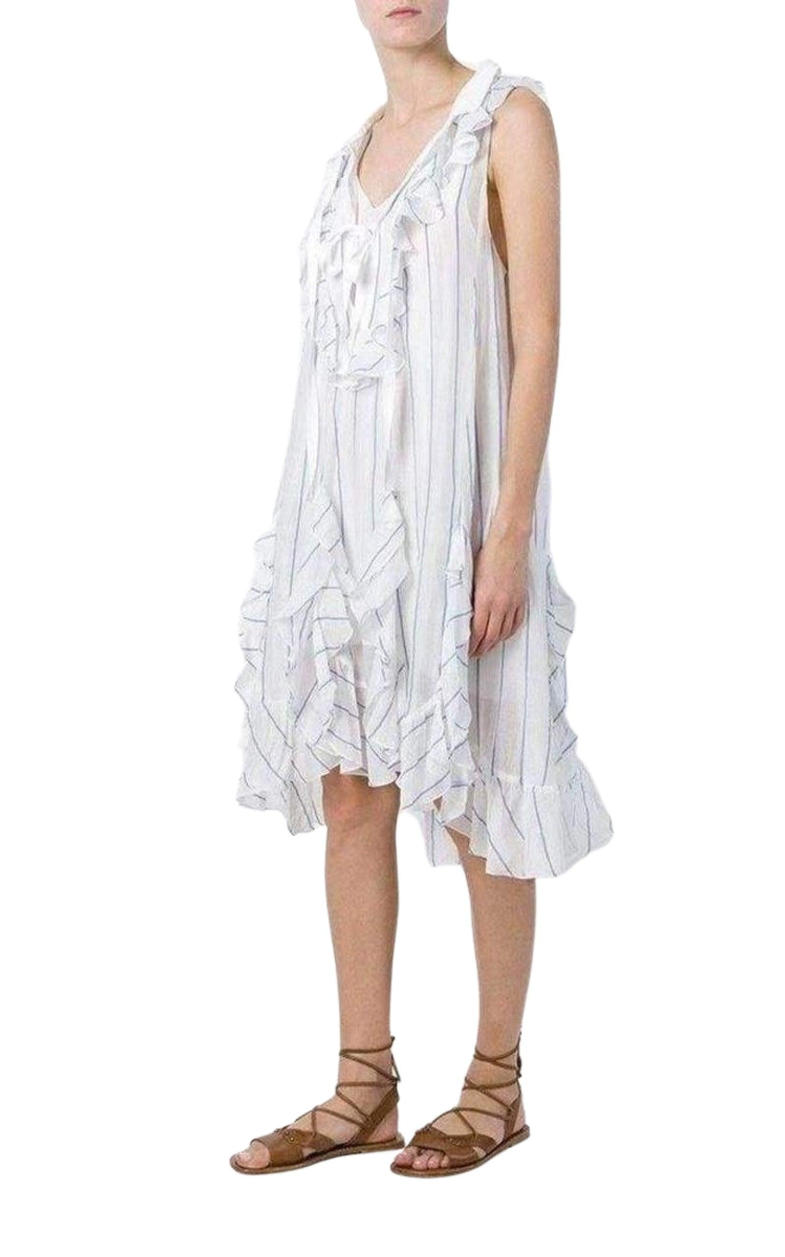 Ruffled Silk Blend Loose Dress - 2