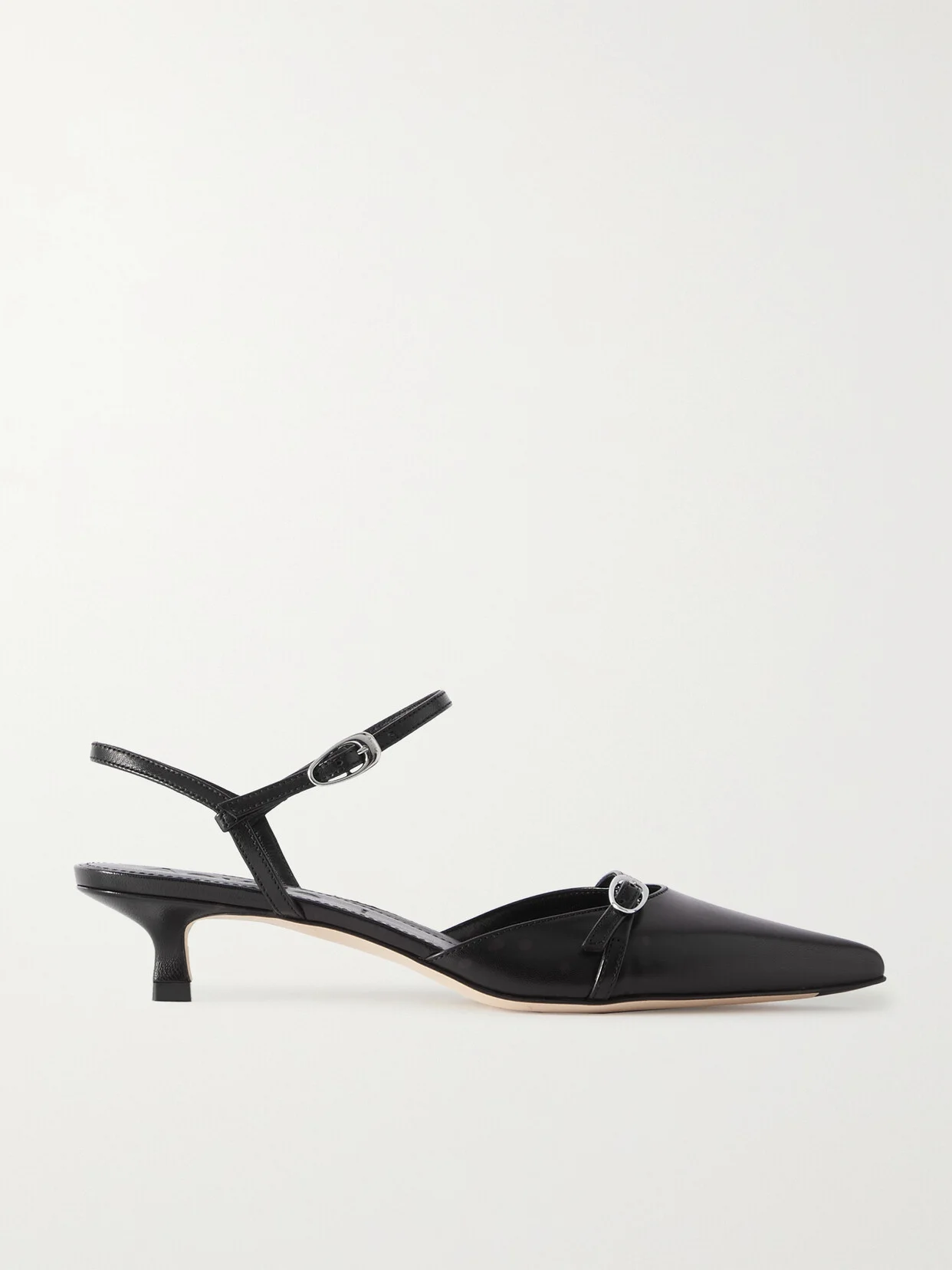 Melia Leather Point-toe Pumps - 1