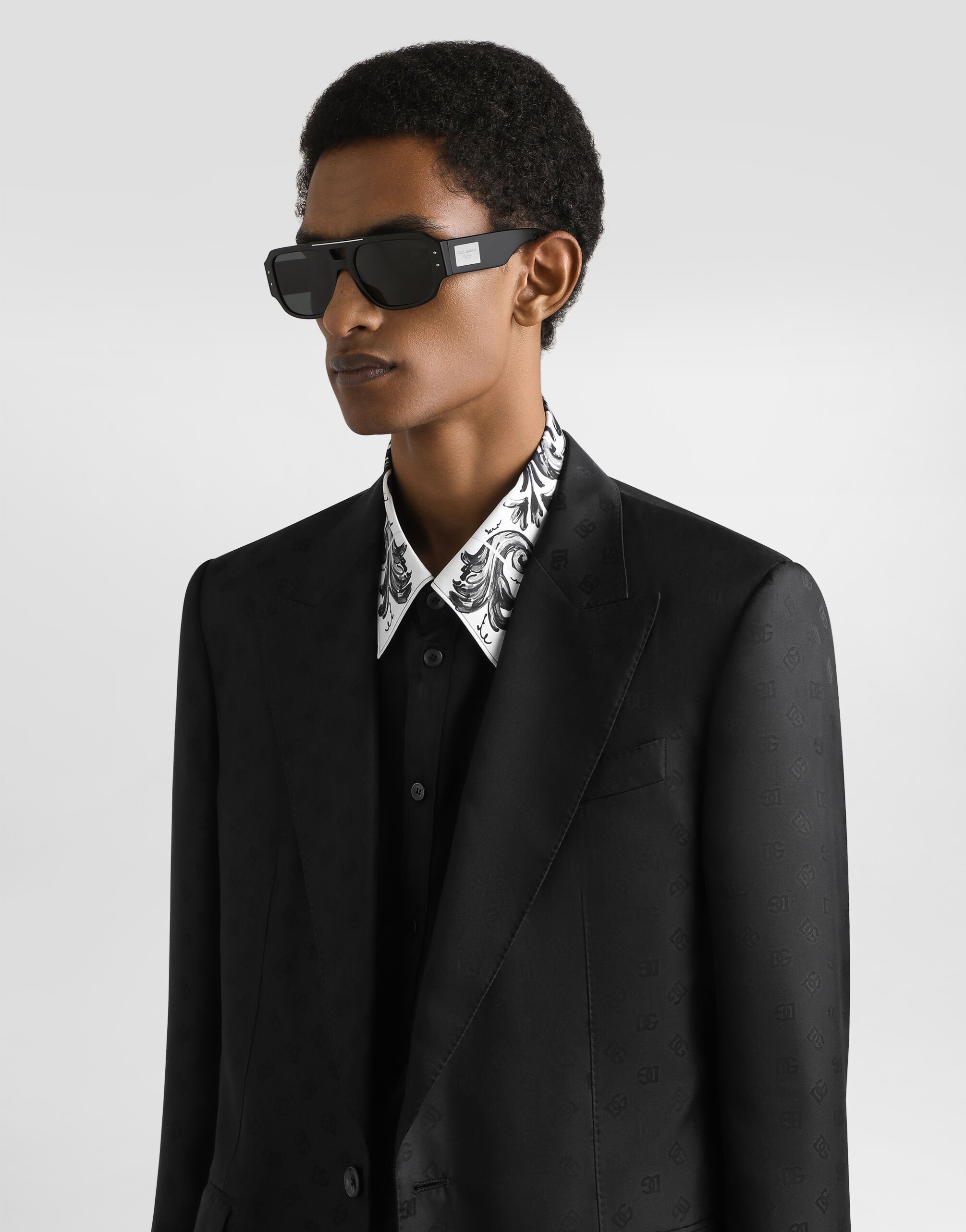 Sicilia light single-breasted silk twill jacket - 4
