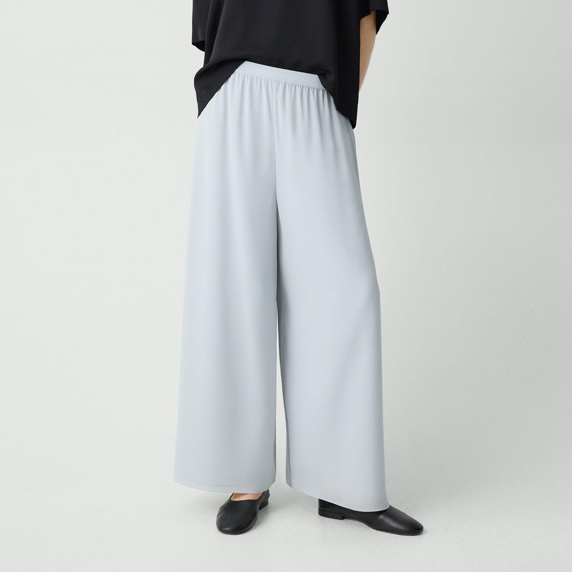 Wide-Leg Pant in Silk Georgette - 5