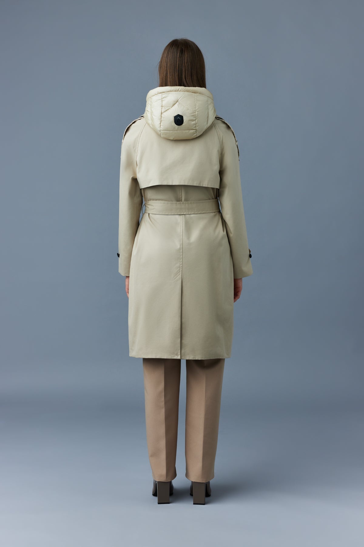 TRISHA 2-In-1 trench coat with hooded bib - 4