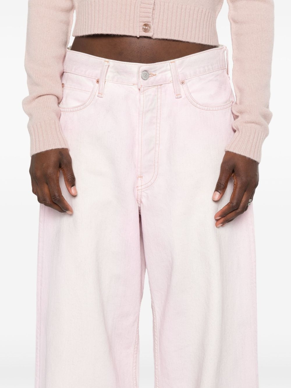 low-rise wide-leg jeans - 5