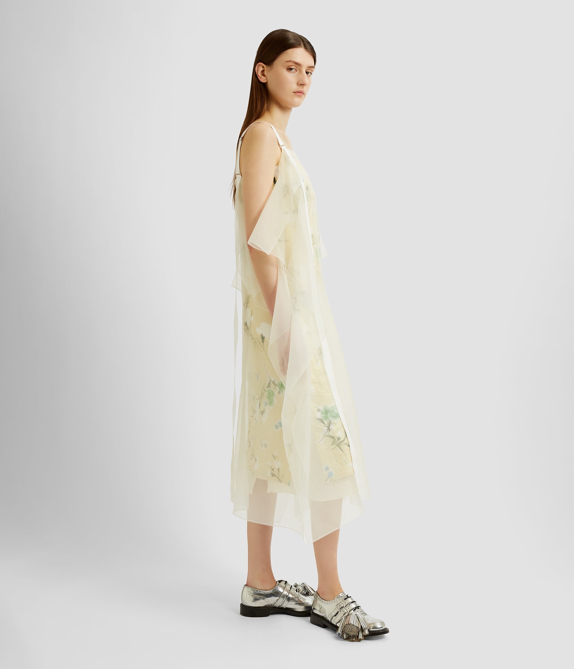 V NECK SLIP COCKTAIL DRESS - 4
