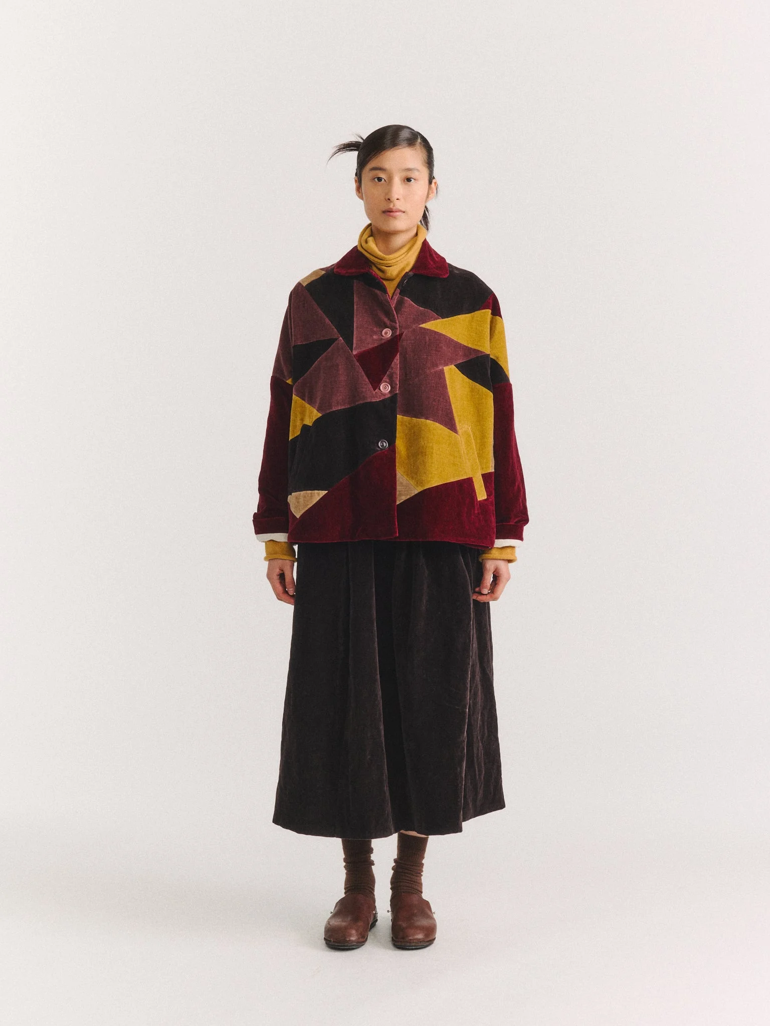 PATCHWORK SUN JACKET - MID VELVET - MIXED COLORS - 1