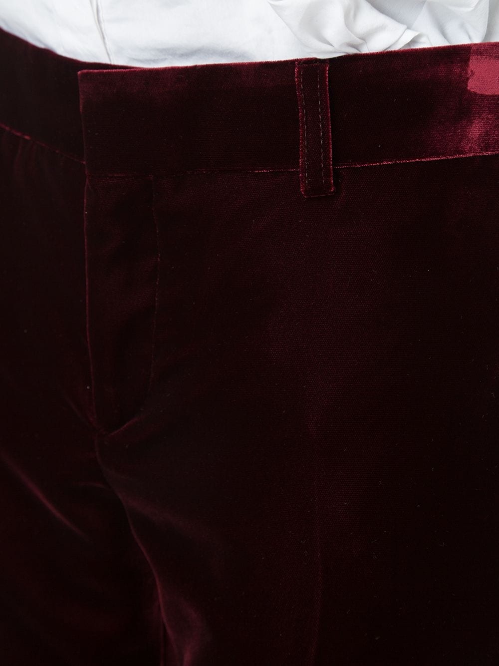 velvet tailored trousers - 5