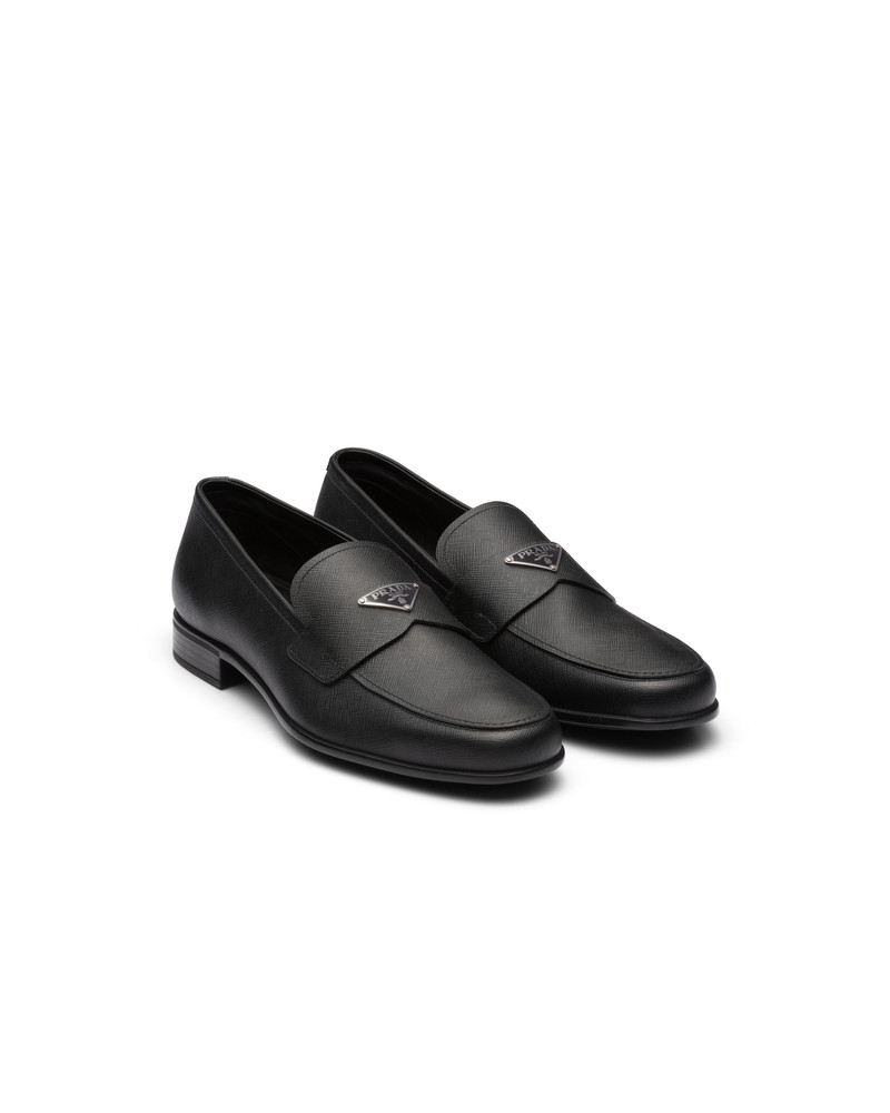Saffiano leather loafers - 1