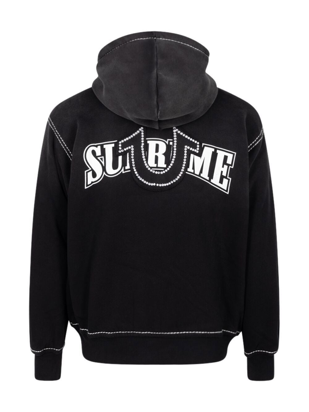 ウェア supreame Supreme contrasting stitch zip-up hoodie - SU12543 | REVERSIBLE