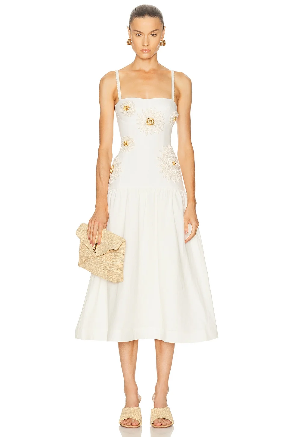 Tropic Linen Midi Dress - 1